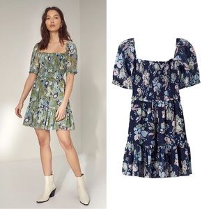 Aritzia | Wilfred | Laken Mini Dress in Classic Navy Aura Blue Size S